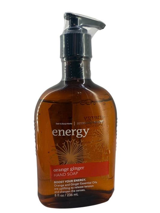Energy Orange Ginger Hand Soap 8 fl.oz. Aromatherapy Bath & Body Works￼