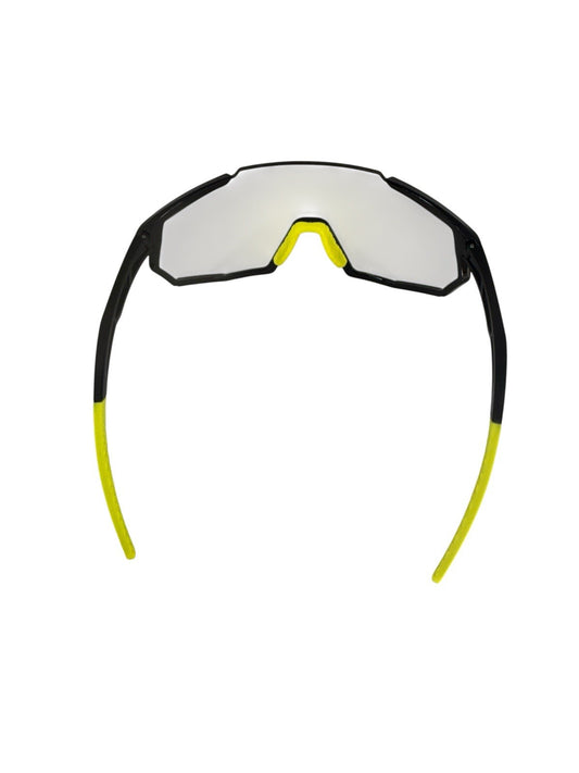 100% Speedcraft Soft Tact Black & Yellow Clear Cycling Sunglasses Lens