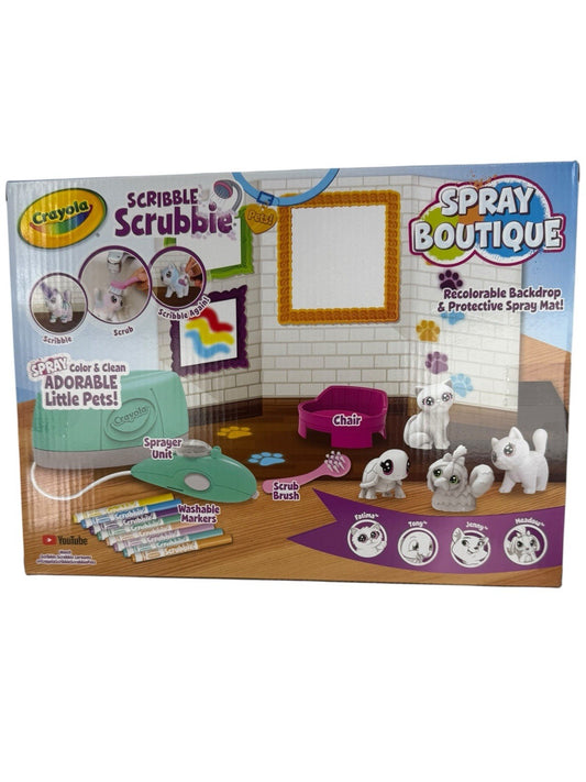 CRAYOLA SCRIBBLE SCRUBBIE COLOR AND CLEAN ADORABLE LITTLE PETS! BRAND NEW