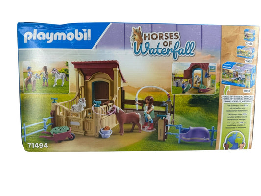 Playmobil Riding Stable Playset - 100 Piece Horse Toy Figure Set 71494 NEW