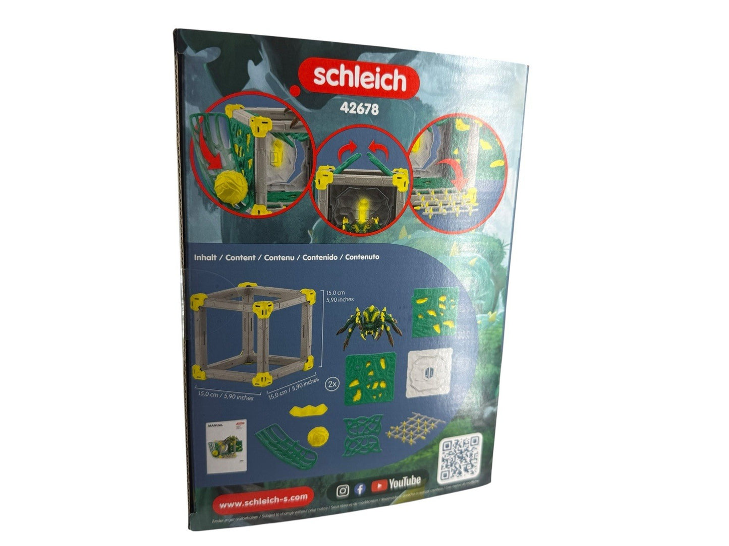 Eldrador Creatures - 28 PC Jungle Battle Cave with Spider Toy Playset - Taran...