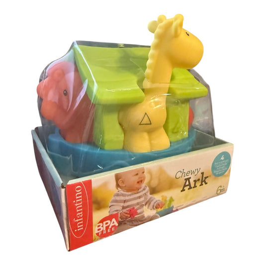 Noah’s Ark Baby Toy Infantino Chewy Ark 6 Months Teething Animals Toy Play Pals