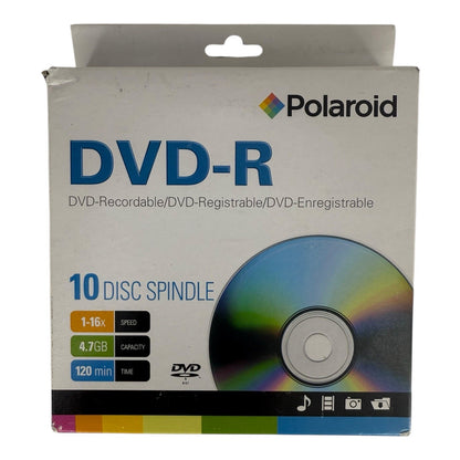 Case Of 6 - With 60 DVD-R Per Pack - Polaroid 4.7 GB - 120 Minutes Record Time