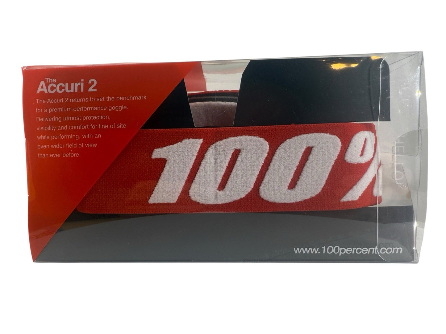 Mountain Bike Or Ski Goggles 100% Accuri 2 Enduro MTB - Neon Red