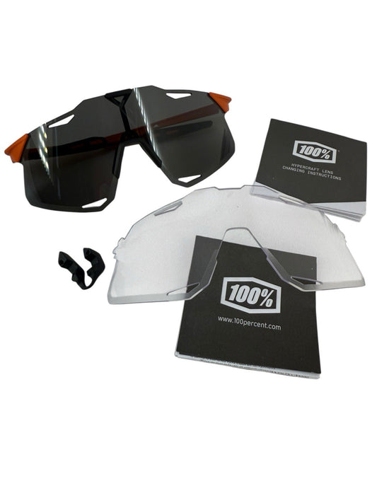 100% (brand) Hypercraft Photochromic (transition) lens cycling glasses + Case
