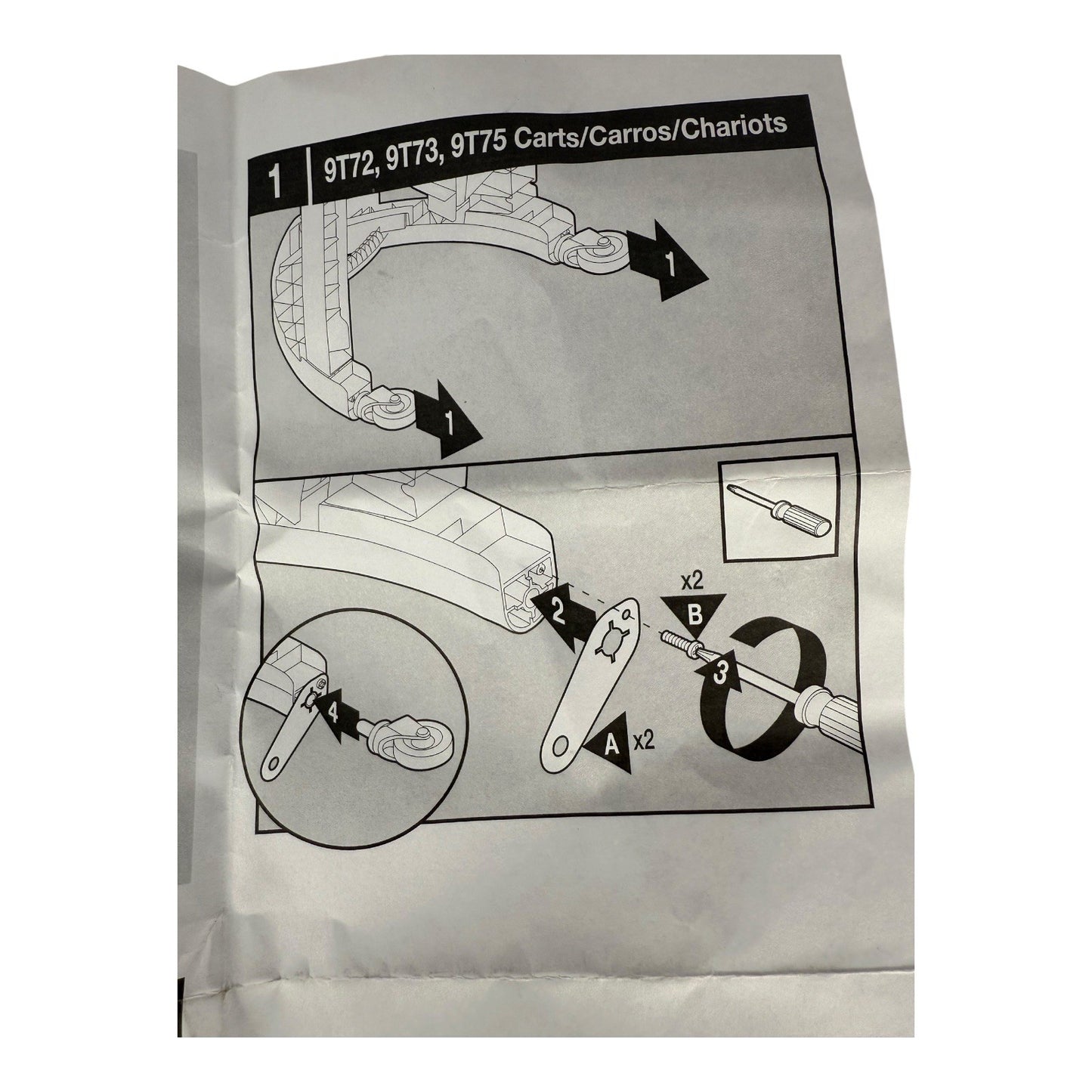 Rubbermaid Hygen Clean Water Lock Kit Replacement Part 9T72, 9T73, 9T75 Cart
