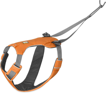 Ruffwear, Omnijore System for Dog Joring, Running, and Hiking with Harness, Hipbelt, Towline, and Water Bottle, Orange Poppy, Small