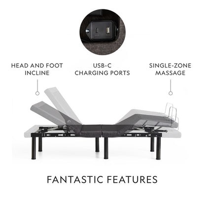Malouf M455 Adjustable Base - 20 Year Warranty