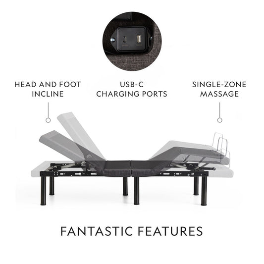 Malouf M455 Adjustable Base - 20 Year Warranty